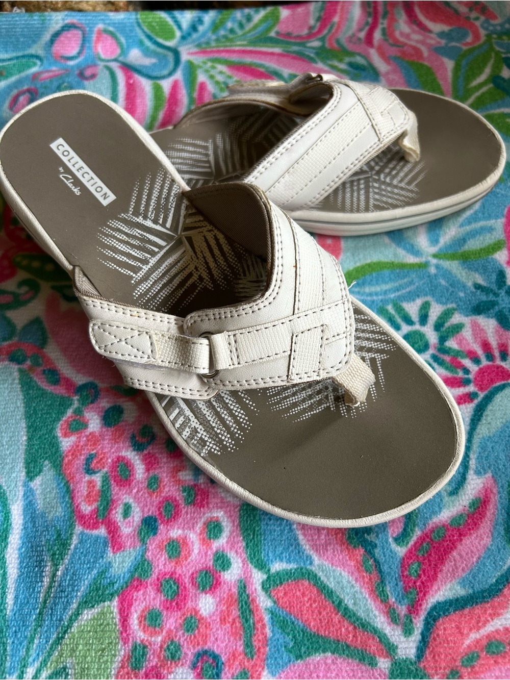 Clarks sandals.